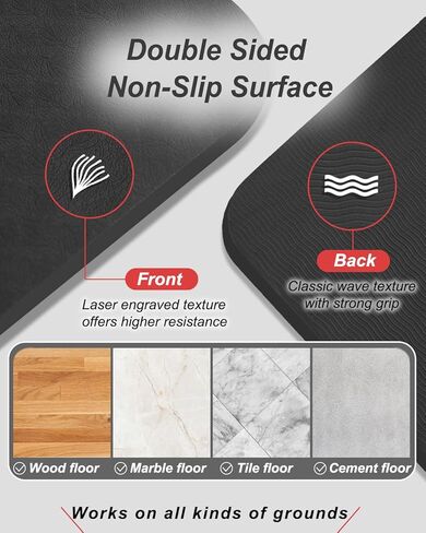 سجادة يوجا غير قابلة للانزلاق لليوجا الساخنة، سجادات تمرين كبيرة مقاس 76 بوصة × 35 بوصة 1/2 بوصة سجادة تمرين سميكة للغاية للنساء والرجال، سجادات يوجا صديقة للبيئة TPE مع حقيبة حزام in Kuwait