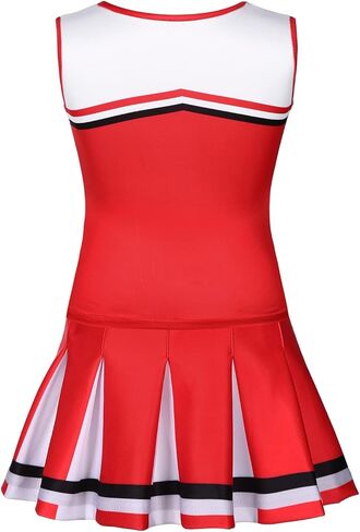 فستان للفتيات المشجعات زي التشجيع لحفلات الهالوين كهدية عيد ميلاد من 3 إلى 9 سنوات in Kuwait