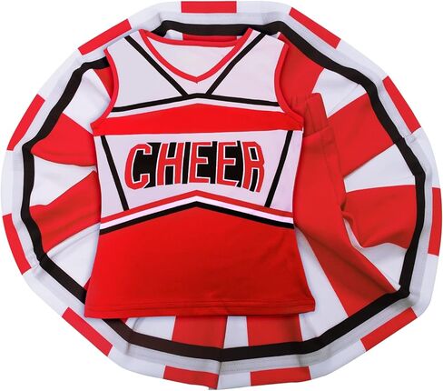 فستان للفتيات المشجعات زي التشجيع لحفلات الهالوين كهدية عيد ميلاد من 3 إلى 9 سنوات in Kuwait