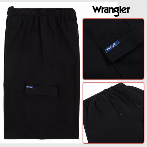 Wrangler Big and Tall Cargo Shots للرجال - شورت رياضي من الصوف Cargo Lounge للرجال in Saudi Arabia