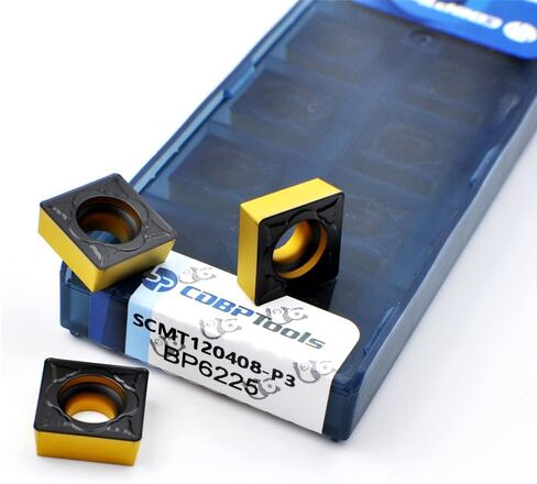 إدراج كربيد CNC SCMT 432 SCMT120408-MD للمخرطة المعدنية قطع الفولاذ، إدراج تحول مربع SCMT، 10 قطع in Saudi Arabia