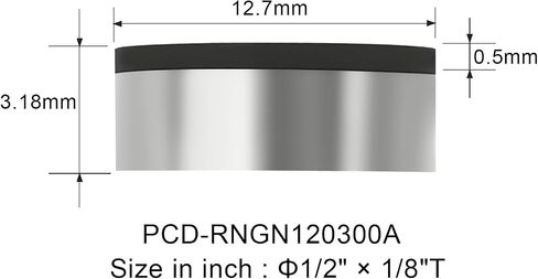 PCD PCBN CBN يُدرج أدوات الطحن الخراطة لرؤوس الأسطوانات والكتل - RNGN120300A (1/2 ''-1/8''، PCD) in Kuwait