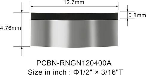 PCD PCBN CBN يُدرج أدوات الطحن الخراطة لرؤوس الأسطوانات والكتل - RNGN120300A (1/2 ''-1/8''، PCD) in Kuwait
