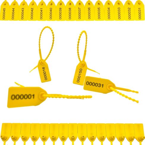 100 قطعة من أختام العبث البلاستيكية، وعلامات طفاية الحريق، وملصقات أربطة مضغوطة مرقمة للسلامة، وأختام بطاقات أمان قابلة للسحب، وعلامات قفل ذاتي للاستعمال مرة واحدة، بطول 250 مم (أزرق) in Kuwait