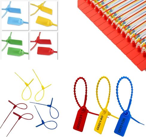 100 قطعة من أختام العبث البلاستيكية، وعلامات طفاية الحريق، وملصقات أربطة مضغوطة مرقمة للسلامة، وأختام بطاقات أمان قابلة للسحب، وعلامات قفل ذاتي للاستعمال مرة واحدة، بطول 250 مم (أزرق) in Kuwait