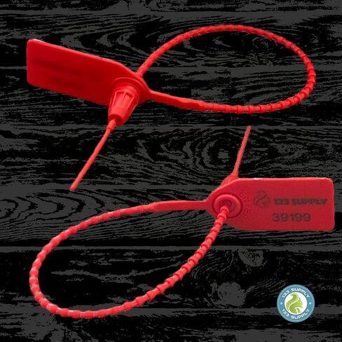 100 Plastic Tamper Seals Security Seal Numbered Breakaway Zip Ties for Fire Extinguishers Tags Fire Extinguisher Tamper Seal Red Safety Seals Labels Pull Tight Security Tags Security Ties in Saudi Arabia