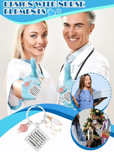 Sureio 72 قطعة هدايا ممرضة ممرضة المفاتيح ممرضة أسبوع الهدايا تقدير الموظف هدية لمساعد طبي طالب ممرضة in Kuwait