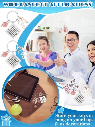 Sureio 72 قطعة هدايا ممرضة ممرضة المفاتيح ممرضة أسبوع الهدايا تقدير الموظف هدية لمساعد طبي طالب ممرضة in Kuwait