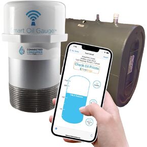 Smart Oil Gauge - Wi-Fi Heating Oil Tank Gauge with Smart Monitoring - Fuel Tank Gauge Compatible with Alexa - Designed for 275/330/500/550 Gallon Tanks (Vertical/Horizontal) in Saudi Arabia