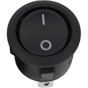 مفتاح Round Round Round Round LED ، 20 ملم ، 12 فولت/24 فولت DC ، 6A/250V ، التحكم في/إيقاف مع مؤشر الضوء (3Pin Green Light 1PCs) in Kuwait