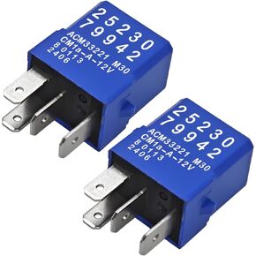 2PCS Compatible with Nissan/Infiniti 25230-79942 Relay (Replaces 25230-79943) 4-Pin 12V Blue Micro-ISO — Engine Bay IPDM/Cabin Fuse Box — A/C • Blower • Fuel Pump • Ignition • Accessory in Saudi Arabia