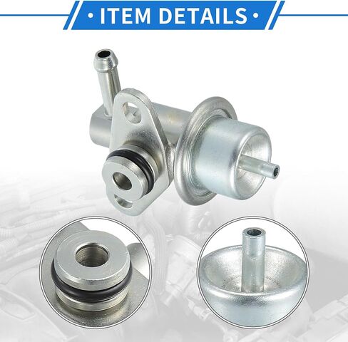 Fuel Injection Pressure Regulator Compatible for Mitsubishi Montero 1995-2002, Durable Metal Silver Tone in Saudi Arabia