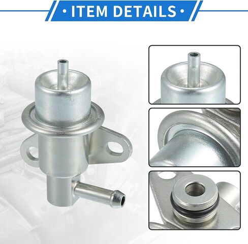 Fuel Injection Pressure Regulator Compatible for Mitsubishi Montero 1995-2002, Durable Metal Silver Tone in Saudi Arabia