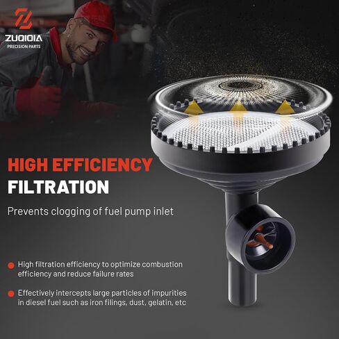 4C4Z-9365-BA Fuel Pump Strainer Compatible with Ford E250 E350 E450 E550 F250 F350 F450 F550 Super Duty Excursion 6.0L 7.3L PowerStroke Diesel, Replace# E5TZ-9J306-BA 904-419 in Saudi Arabia