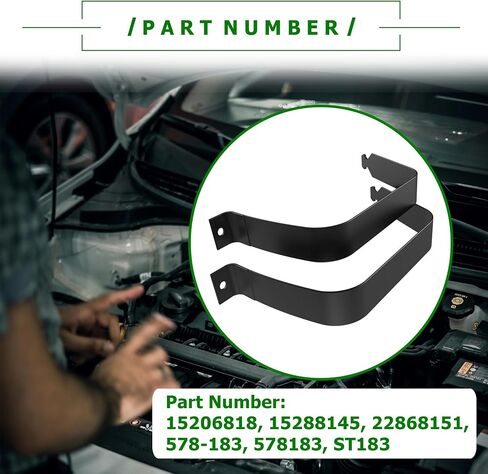 PartsFlow 578-183 Gas Fuel Tank Straps Compatible with Chevrolet Silverado 1500 2500 3500 GMC Sierra 1500 2500 3500 1999-2019 Replace 15206818, 15288145, 15710284 in Saudi Arabia