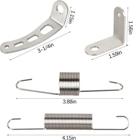 4708 Carburetor Return Spring and Bracket Kit ، متوافقة مع معظم رقاب المكربن ​​5-1/8 ، تشمل شريحة Spring Return Return ، 59206 عودة Throttle (2 عبوة) in Kuwait