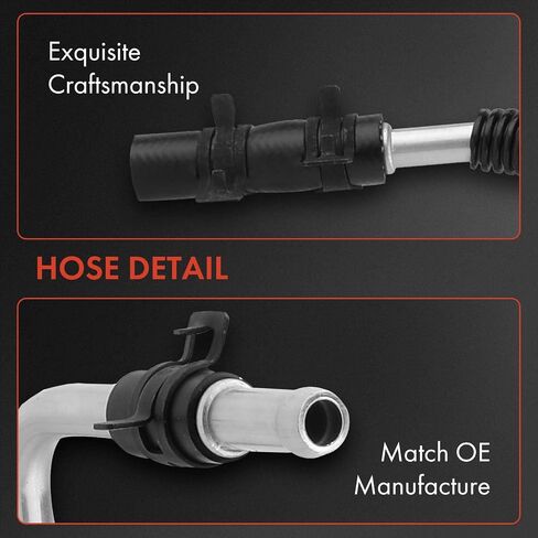 A-Premium Power Steering Line Line Assembly متوافق مع Buick Lacrosse Chevrolet Impala Monte Carlo Pontiac Grand Prix Cooler إلى Reservoir in Kuwait