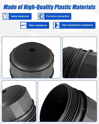 Engine Oil Filter and Housing Cap Cover Fit for Land Rover Defender 90 110 LR4 Range Rover Sport Velar 2010-2024 Replace MO383 LR010892 LR019477 LR011279 in Saudi Arabia