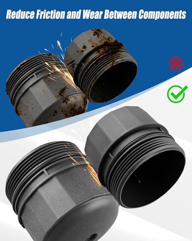Engine Oil Filter and Housing Cap Cover Fit for Land Rover Defender 90 110 LR4 Range Rover Sport Velar 2010-2024 Replace MO383 LR010892 LR019477 LR011279 in Saudi Arabia