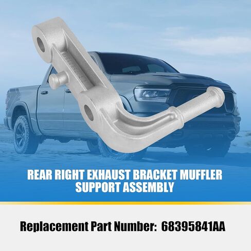 Rear Left Exhaust Bracket Muffler Support Assembly Compatible with Dodge Ram 1500 5.7L 6.2L 2019-2024 Exhaust Bracket Driver Side Replace 68275662AB in Saudi Arabia