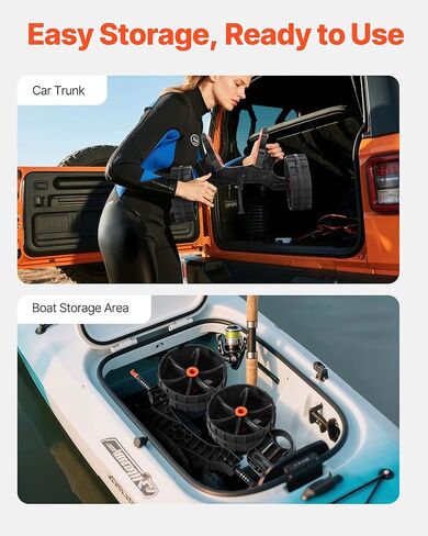 عربة ترولي VEVOR Kayak and Canoe بإطارات صلبة مقاس 10 بوصات، سعة تحميل 320 رطلًا مع أقواس وأشرطة قابلة للتعديل، عربة كاياك دوللي متينة لجميع التضاريس in Saudi Arabia