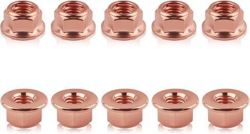 10PCS M8×1.25 Exhaust Manifold Gasket Nut,Professional Hexagonal Exhaust Nut Provide Good Sealing,Exhausts Manifold Kit Nuts for Exhausts System Replacement OEM#A1201420072 in Saudi Arabia