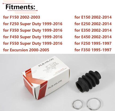 RLB-HILON Rear Driveshaft Rubber Boot Compatible with Ford E-Series F-Series Super Duty Econoline Exucrsion, for F81Z-4421-CA in Saudi Arabia