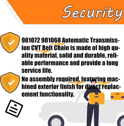 901072 901068 Automatic Transmission CVT Belt Chain Compatible for Ni SSAN Sentra 2012-2019，Versa 2012-2019,RE0F11A JF015E Transmission Replace# 901072 901068 in Saudi Arabia