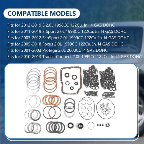 4F27E FN4AEL 4 Speed Transmission Master Rebuild Kit Fits for 2005-2018 Focus 2.0L, Fits for 2001-2003 Protege 2.0L, Replace OE 4F27E FN4AEL in Saudi Arabia