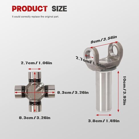 2-3-6081x نير انتقال النقل مع 5-153x u-joint مجموعة مناسبة للتوربو 350 Th350 700r4 1310 سلسلة 26/27 العمود الفقري 2-3-6081x 5-153x in Saudi Arabia