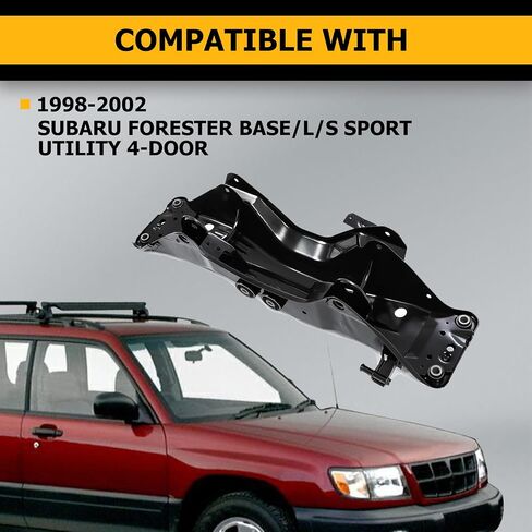 KUAFU Rear Crossmember Compatible with 1998-2002 Subaru Forester Replacement for 477-58959 20151FA111 20151FA112 20151FA113 Subframe K Frame Cross Member Suspension Bolt Black in Saudi Arabia