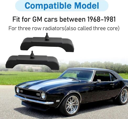 (4 PCS Kit) Rubber Radiator Insulator Pads Rubber 3 Core Radiator Mounting Cushions Support Pads Fit for GM cars between 1968-1981 Replace# 4012-326-681S Radiator Mounts Parts in Saudi Arabia