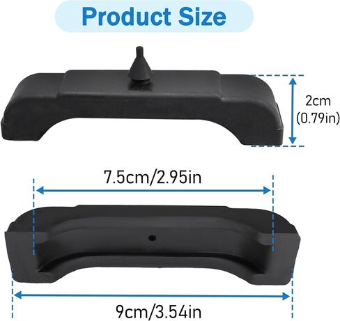 (4 PCS Kit) Rubber Radiator Insulator Pads Rubber 3 Core Radiator Mounting Cushions Support Pads Fit for GM cars between 1968-1981 Replace# 4012-326-681S Radiator Mounts Parts in Saudi Arabia