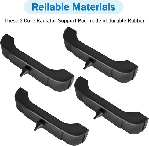 (4 PCS Kit) Rubber Radiator Insulator Pads Rubber 3 Core Radiator Mounting Cushions Support Pads Fit for GM cars between 1968-1981 Replace# 4012-326-681S Radiator Mounts Parts in Saudi Arabia