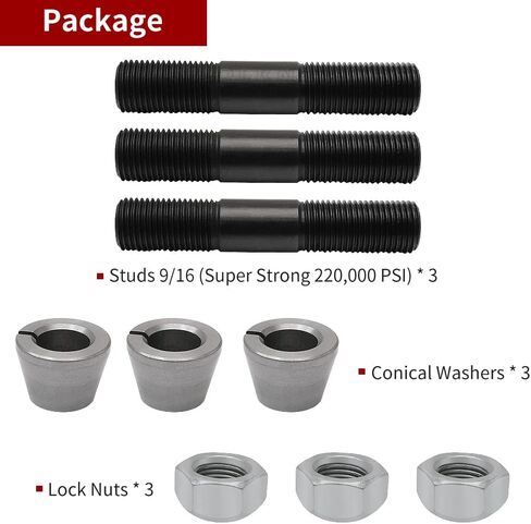 3 PCS OE Style DANA 44 ARM ARM ARM THET مع ترصيع وغسالات مخروطية in Kuwait