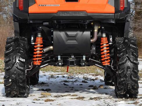 SuperAtv إزاحة الخلفية المقوسة الثقيلة A-arms لعام 2016+ Polaris General 1000 / General 4 | قابلية ضبط الحدبة الكاملة | لون الذراع أسود in Saudi Arabia