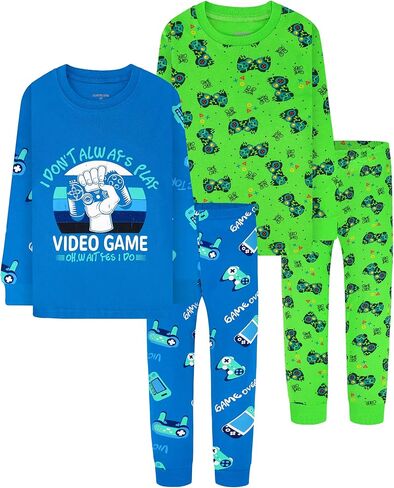 DAUGHTER QUEEN بيجامة للأولاد 100% قطن بأكمام طويلة مقاس 18 شهرًا - 12 سنة in Kuwait