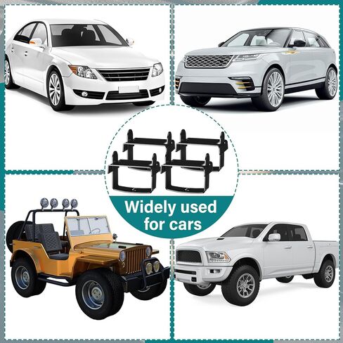 4 PCS ورقة زنبرك الينابيع طقم الينابيع الأوراق يصل إلى 2.5 '' قفل عريض معا للسيارات استقرار السيطرة ، والانحناء مقطع مع مشبك انتعاش محور عريض الغطاء in Kuwait
