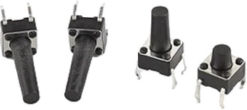 Tactile Push Button Switch, 6x6mm, 20-Pack, Multiple Heights 4.3-11mm, Momentary Micro Switch (6 * 6 * 5mm) in Saudi Arabia
