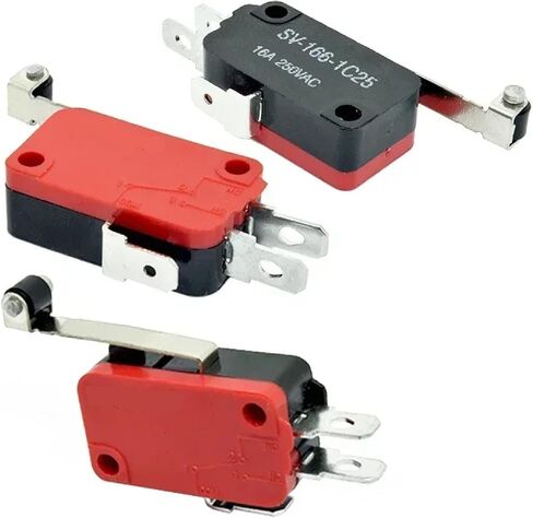 SPDT لحظة السفر الحد الدقيق التبديل 1NO1NC 3PIN LEVER الأسطوانة microswitch 16A 250V AC V-151-1C25 in Kuwait