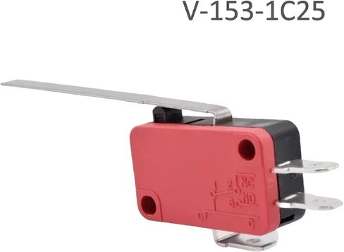 SPDT لحظة السفر الحد الدقيق التبديل 1NO1NC 3PIN LEVER الأسطوانة microswitch 16A 250V AC V-151-1C25 in Kuwait