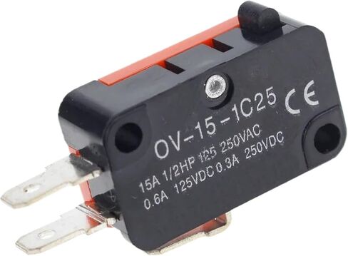 V-15-1C25 Micro Switch ، 15A تصنيف تيار مرتفع ، نقاط الاتصال الفضية ، CCC معتمد in Saudi Arabia