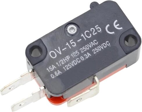 V-15-1C25 Micro Switch ، 15A تصنيف تيار مرتفع ، نقاط الاتصال الفضية ، CCC معتمد in Saudi Arabia