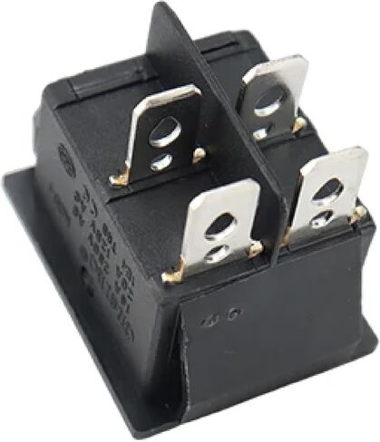 مفتاح الروك المضيء ، 16A 250VAC/20A 125VAC ، مفتاح الطاقة 4 دبوس مع ضوء المؤشر ، KCD4 (أسود) in Kuwait
