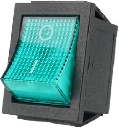 مفتاح الروك المضيء ، 16A 250VAC/20A 125VAC ، مفتاح الطاقة 4 دبوس مع ضوء المؤشر ، KCD4 (أسود) in Kuwait