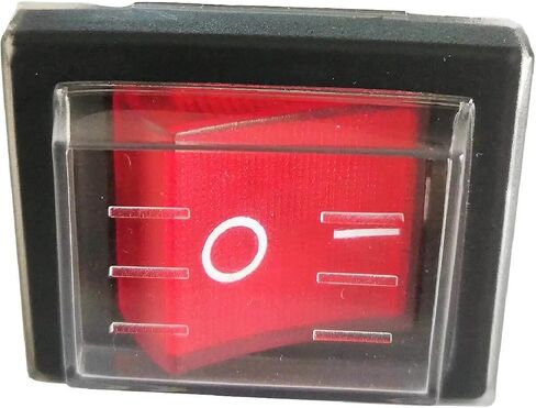 Illuminated Rocker Power Switch, 16A 250VAC/20A 125VAC, 4-Pin, Red LED, ON-Off, Commercial Grade in Saudi Arabia
