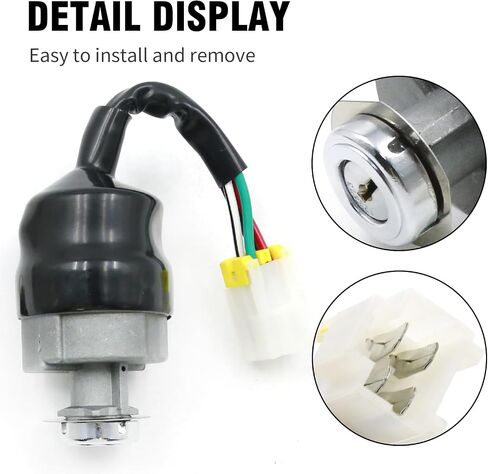 91A05-21400 Ignition Switch Kit, Replacement for Mitsubishi Forklift FD20-25N FD10-35N FG10-35N, Replaces 91A05-11400 in Saudi Arabia