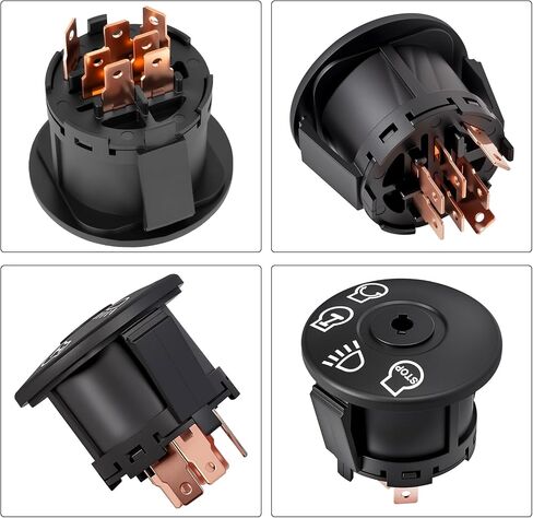 117-2221 Lawn Myers Switch Ignition Switch ، مع 2 مفتاحين 3 من الموضع 5 محطات ، مناسبة لـ Exmark Lazer Z Quest Next Lazer Z ، لـ Toro Z Master Time Cutter SS ZS سلسلة ، استبدل 137-4100 ، 116-0229 in Kuwait