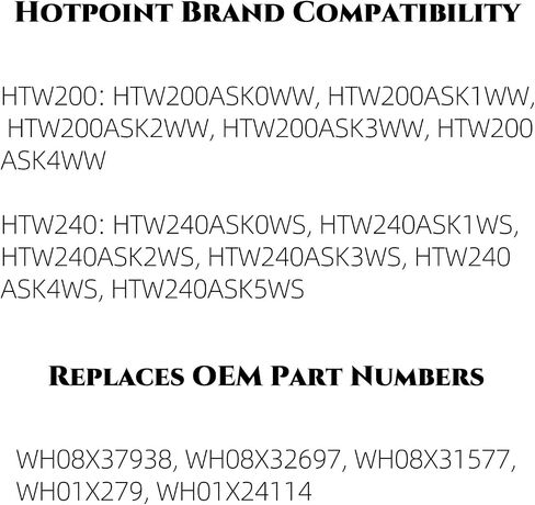 Wh08x37938 مجموعة مفتاح قفل غطاء الباب المتوافقة مع أجزاء من غسالة Ge Hotpoint ، يحل محل Ah08x32697 Wh08x31577 Wh01x279 Wh01x24114 Wh01x27954 ، Gtw220ack1ww Gtw220ack in Saudi Arabia