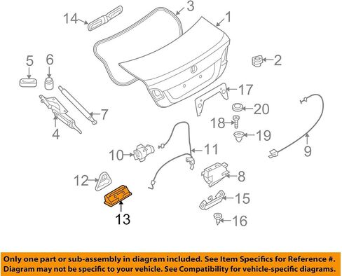 BMW Boot LID/Tailgate Push Button OEM E90 E91 328I M3 in Saudi Arabia